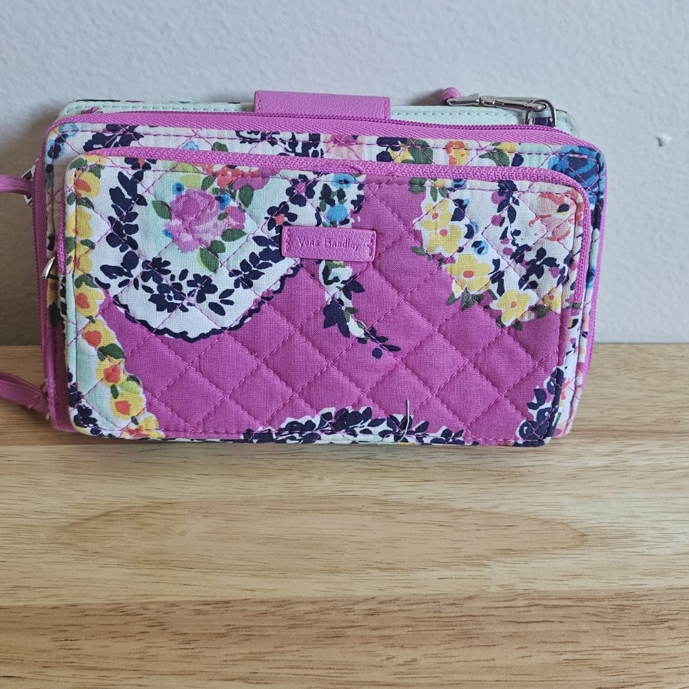 Vera Bradley Purple Floral Quilted Wallet